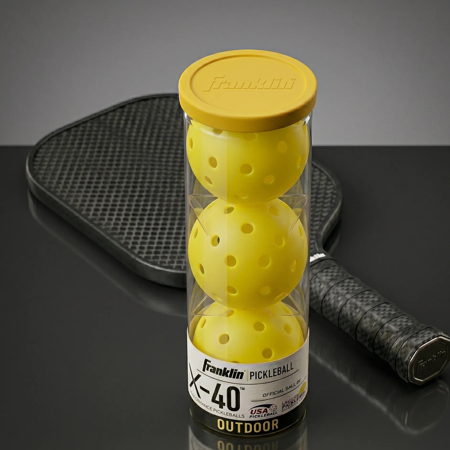 Franklin X-40 pelota detalle US Open oficial